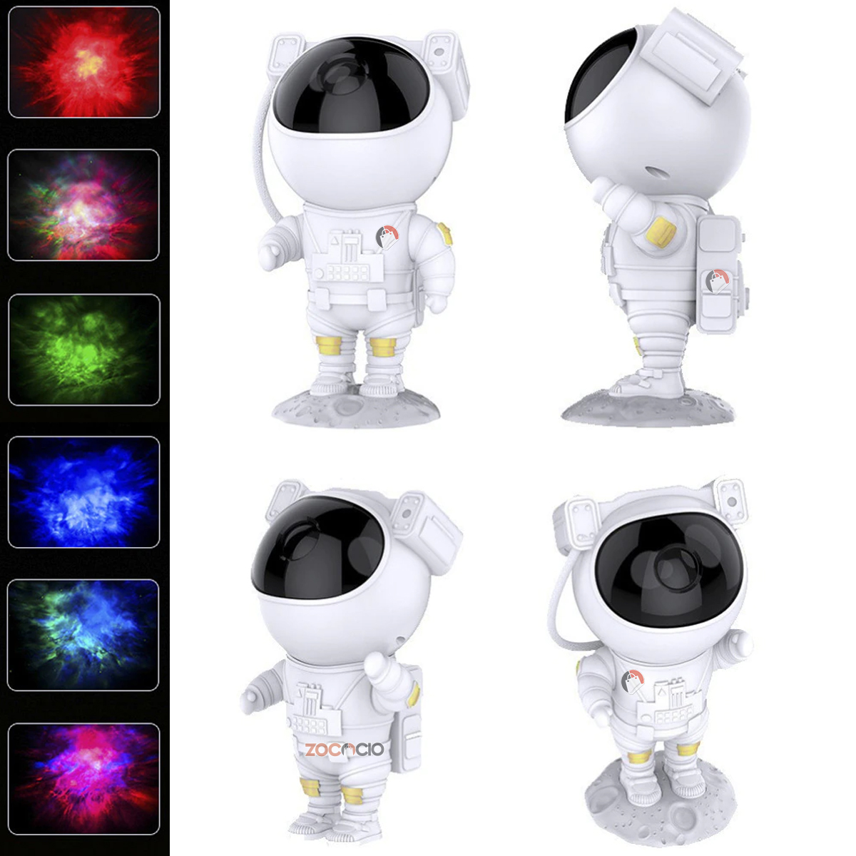 Lampara Proyector Astronauta De Galaxia